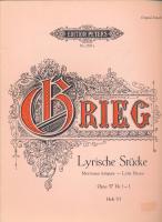 Edvard Grieg Lyrische Stücke Opus 57 Nr. 1 - 3