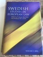 Swedish studies in european law