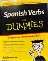 Spanish Verbs For Dummies