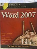 Microsoft Word 2007 Bible