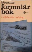 Sesams foruml&auml;r bok i alfabetisk ordning