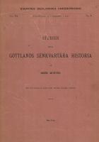 Studier &ouml;fver Gottlands Senkvart&auml;ra Histotia