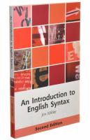 An introduction to English syntax