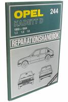 OPEL 244 KADETT D 1980-1984 1,3 1,6 1,8 REPARATIONSHANDBOK