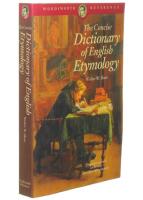 The concise dictionary of English etymology