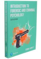 Introduction to forensic and criminal psychology