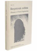 Bergteknisk ordlista : Sv-E-F-S-D-Da-No-Fi = Glossary of rock engineering : Sv-E-F-S-D-Da-No-Fi