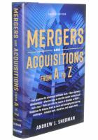 Mergers and acquisitions from a to z