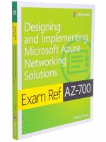 Exam Ref AZ-700 designing and implementing Microsoft Azure Networking Solutions