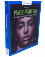 Psychopathology - an integrative approach to mental disorders