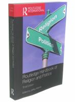 Routledge Handbook of Religion and Politics