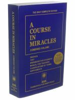 Course in miracles - combined volume