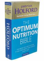 Optimum Nutrition Bible The Book You Have To Read If Your Care About Your Health