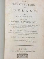 The constitution of England ; or, An account of the English government : in which it is compared, both with the Republican form of government, and the other monarchies in Europe.