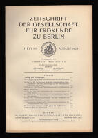Die Verwendung von Luftfahrzeugen bei der Erforschung der Polargebiete. Von Adolf Hoel + Beitr&auml;ge zur Pflanzen geographie von Nordlappland. Von Joachim Bl&uuml;thgen
