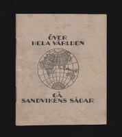 &Ouml;ver v&auml;rlden sandvikens s&aring;gar. Miniatyratlas &ouml;ver hela v&auml;rlden. Alla jordens l&auml;nder p&aring; 14 kartblad