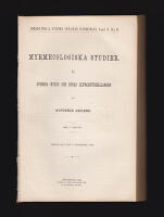 Myrmecologiska studier. Del II [av IV]. Svenska myror och deras lefnadsf&ouml;rh&aring;llanden. Med 7 taflor