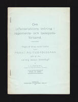 Om infanterieldens ledning i regements- och bataljonsf&ouml;rband. N&aring;gra af mina vederm&ouml;dor som privat militieombudsman och &auml;r en verklig s&aring;dan beh&ouml;flig?