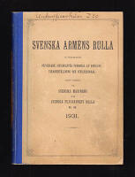 Svenska arm&eacute;ns rulla. Innefattande officerare, civilmilit&auml;r personal av officers rang och civilpersonal samt utdrag ur Svenska marinens och Svenska flygvapnets rulla m. m. 1931