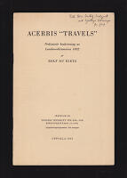 Acerbis 'Travels'. Prelimin&auml;r beskrivning av London-editionerna 1802