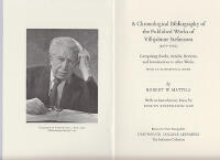 A Chronological Bibliography of the Published Works of Vilhjalmur Stefansson (1879-1962)