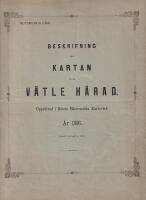 Beskrifning till kartan &ouml;fver V&auml;tle h&auml;rad. Elfsborgs l&auml;n