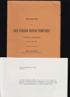 Inbjudning till juris utriusque doktors promotionen i Uppsala domkyrka den 24 maj 1907. Utf&auml;rdad af promotor Hugo Blomberg