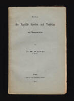 Uber die Begriffe Species und Varietas im Pflanzenreiche