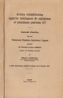 Hvilken verldsf&ouml;rklaring uppfyller fordringarna f&ouml;r m&ouml;jligheten af menniskans praktiska lif? Akademisk Afhandling, som med Vidtber&ouml;mda Filosofiska Fakultetens i Uppsala samtycke f&ouml;r Filosofiska Gradens erh&aring;llande kommer att offentligen f&ouml;rsvaras af, Hans Edfeldt, Filos. Kand. af Norrlands Landskap Helmfelts stipendiat, &aring; St&ouml;rre Gustavianska L&auml;rosalen Onsdagen den 2 December 1868 p. v. t. f. m.