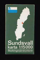 Sundsvall karta 1:15 000. Utgiven 1975