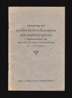Utredning om jordbruksbefolkningens utkomstm&ouml;jligheter i V&auml;sternorrlands l&auml;n enligt under 1938 utf&ouml;rda lokalunders&ouml;kningar