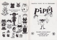 Grattis Pippi p&aring; 50-&aring;rsdagen! Pippi. &Aring;karps antikvariat i samarbete med Sabinas lilla antikvariat. Katalog 339 [=omslagstitel]