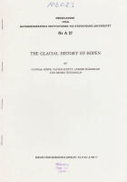 Studies of the Glacial History of Hopen (Hopen Island), Svalbard