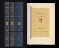Stenkol och lera. Skildringar kring H&ouml;gan&auml;sbolagets och dess f&ouml;reg&aring;ngares verksamhet utgivna av H&ouml;gan&auml;s-Billesholms Aktiebolag. 1-3 [av 4] + Supplement I. Bibliografi &ouml;ver Nordv&auml;stra Sk&aring;nes Stenkols- och Lervaruindustri