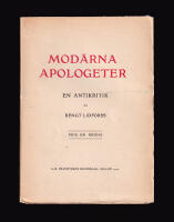 Mod&auml;rna apologeter. En antikritik