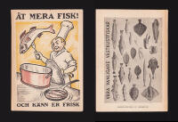 Kokbok f&ouml;r tillagning av fisk. Utgiven av F&ouml;reningen f&ouml;r Fiskpropaganda Fiskhamnen, G&ouml;teborg