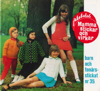 Mamma stickar och virkar barn och ton&aring;rsstickat nr 35 + Mamma virkar till sig sj&auml;lv