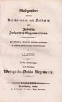 Stadganden r&ouml;rande roteh&aring;llaren och soldaten wid indelta infanteri-regementerne. Westg&ouml;tha-Dahls Regemente