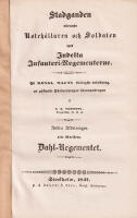 Stadganden r&ouml;rande roteh&aring;llaren och soldaten wid indelta infanteri-regementerne. Dahl-Regementet