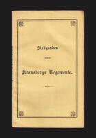 Stadganden r&ouml;rande roteh&aring;llaren och soldaten wid indelta infanteri-regementerne. Kronobergs Regemente
