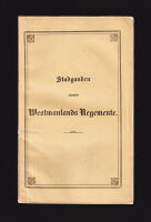 Stadganden r&ouml;rande roteh&aring;llaren och soldaten wid indelta infanteri-regementerne. Westmanlands Regemente