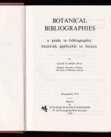 Botanical Bibliographies. A Guide to Bibliographic Materials Applicable to Botany