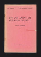 Ett och annat om (egentlig) pantr&auml;tt