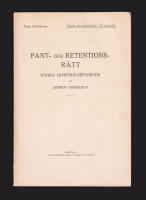 Pant- och retentionsr&auml;tt. N&aring;gra j&auml;mf&ouml;relsepunkter