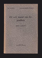 Ett och annat om deposition