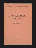 Ett och annat om saklega