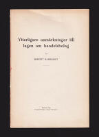 Ytterligare anm&auml;rkningar till lagen om handelsbolag