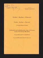 Freden - Kyrkan - F&ouml;rsvaret. Anf&ouml;randen p&aring; Soldathemmets dag, i St G&ouml;rans kyrka i Stockholms 1982-10-24