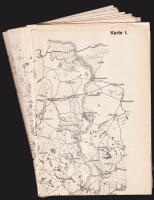 Enbart de 10 utvikbara kartorna till 'Meine Kriegserinnerungen 1914-1918. Mit zahlreichen Skizzen und Pl&auml;nen'