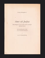 Amor och Josefina. Huvuddragen av den svenska lyriska antologins oskrivna historia. En litteraturhistorisk &ouml;versikt och en resonerande bibliografi